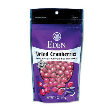 Eden Foods Organic Dried Cranberries Sweetened with Apple Juice - 4 oz