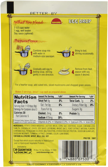 Sunbird Mix Soup Egg Drop