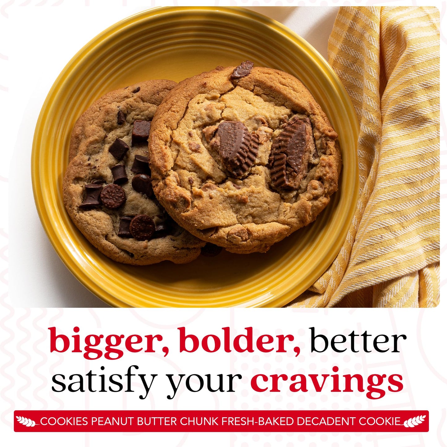 David'S Cookies Peanut Butter Chunk Fresh-Baked Decadent Cookie Gift Basket Tin - Luscious Large Peanut Butter Cookies With No A