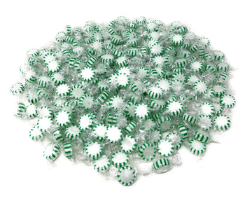 Holiday Spearmint Starlights Hard Candy Mints - 3 Lbs - Spearmint Flavored Old School Disks Classic Hard Candies - American Vintage Candy Bulk Assortment - Individually Wrapped, 48 Oz.
