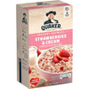 Quaker, Instant Oatmeal, Strawberries And Cream, 10.5 Oz