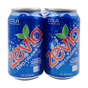 Zevia Zero Calorie Soda Cola, 12 Oz Pack Of 6