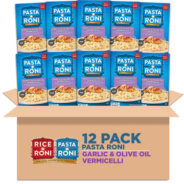 Pasta Roni Garlic & Olive Oil Vermicelli Mix, 4.6-Ounce Boxes (Pack Of 12)