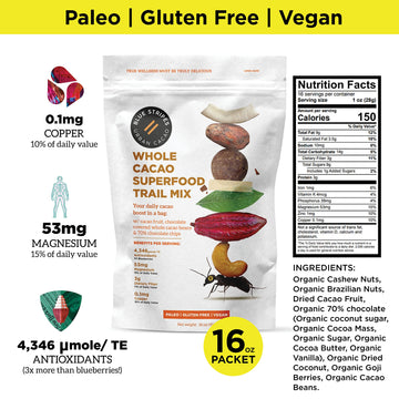 Blue Stripes Whole Cacao Trail Mix, 8 OZ