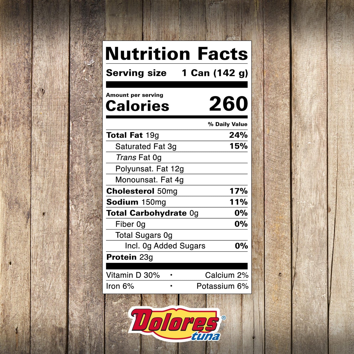 Dolores Tuna Chunk Light Yellowfin Tuna In Vegetable Oil,5 Ounce (Pack Of 24)