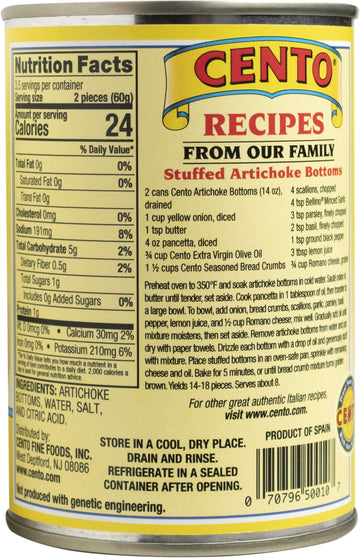 Cento Artichoke Bottoms, 14-Ounce Cans (Pack of 12)