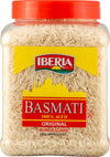 Iberia Basmati Rice Jar, 2 Pounds, Extra Long Grain, Naturally Aged Indian White Basmati Rice, Natural Basmati Rice in Food Grad