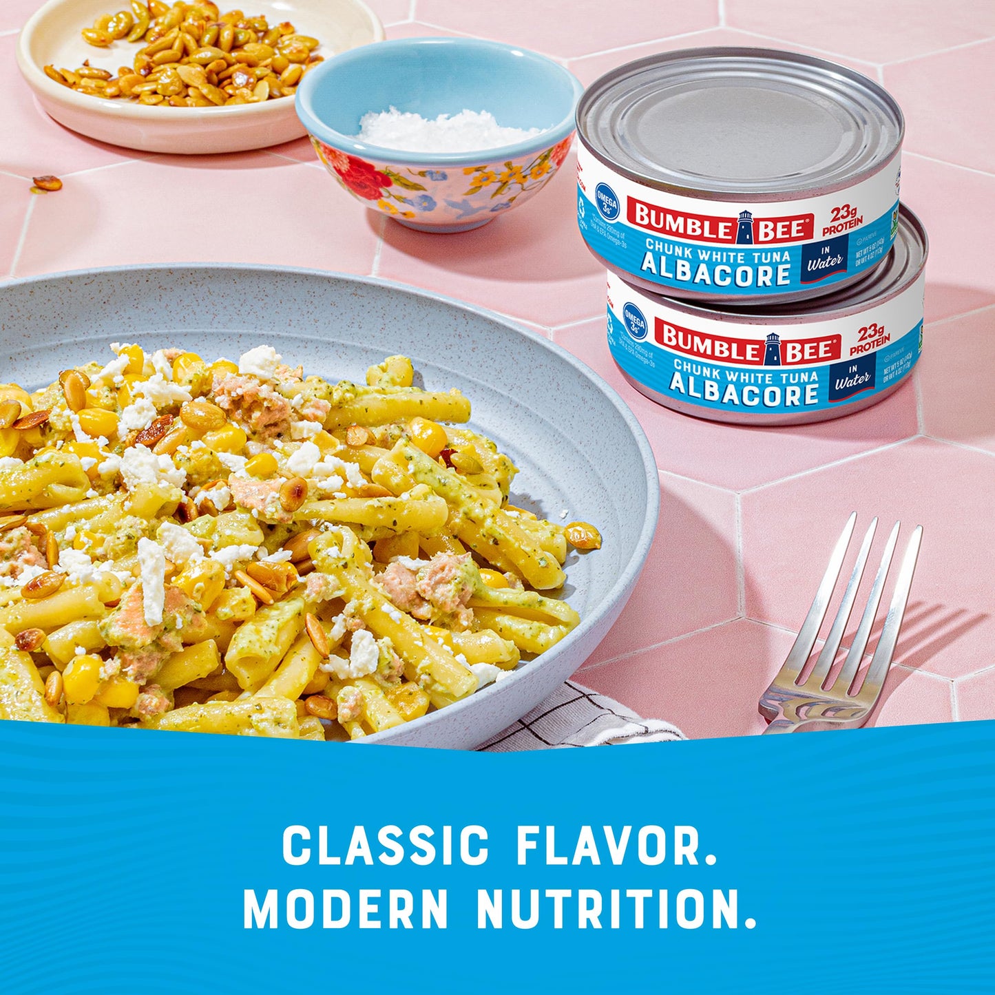 Bumble Bee Chunk White Albacore Tuna In Oil, 5 Oz Can (Pack Of 24) - Wild Caught Tuna - 23G Protein Per Serving, High In Omega-3