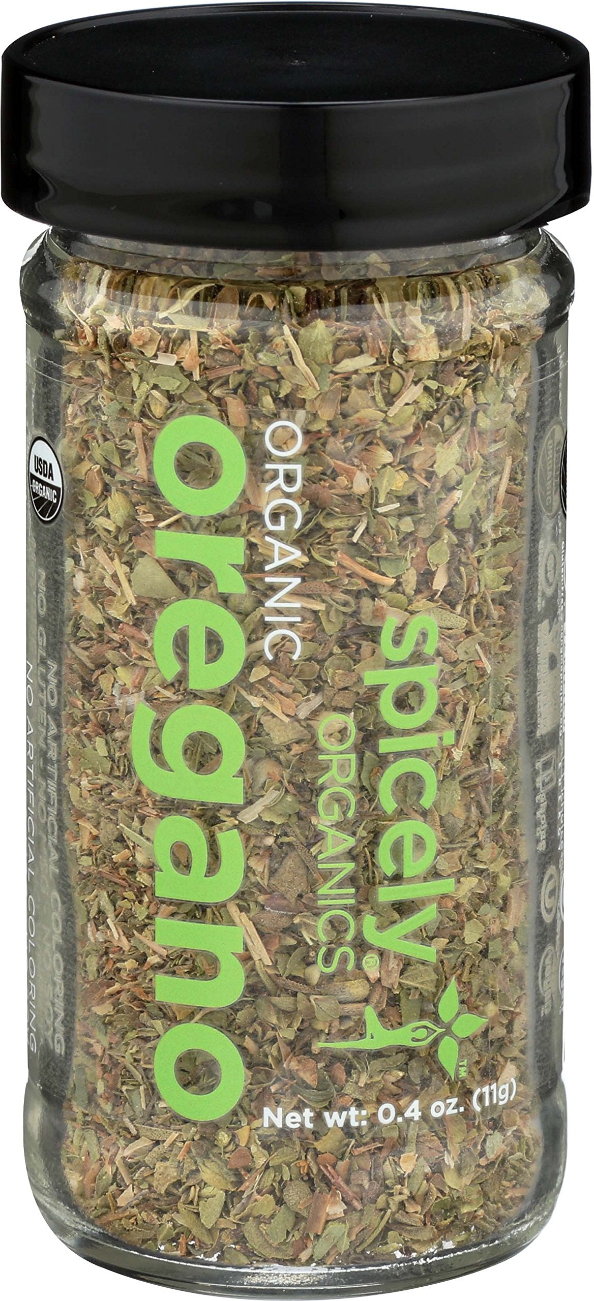 Spicely Organic Oregano 0.40 Ounce Jar Certified Gluten Free