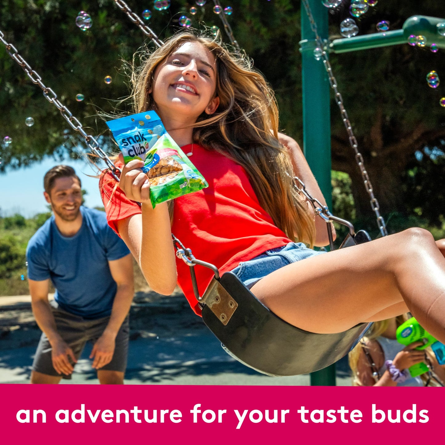 Snak Club Peanuts with Hidden Valley Ranch Seasoning, Roasted Nuts, Gluten-Free and Kosher Snack, 2.25 oz Snack Bags, 12 Pack