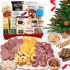 Christmas Gift Basket Meat and Cheese Gift Baskets for Men and Women - Delicious Condiments with Dubai Chocolate Charcuterie Food Gift Basket Christmas Food Gifts in Christmas Gift Box (12-item Bundle)