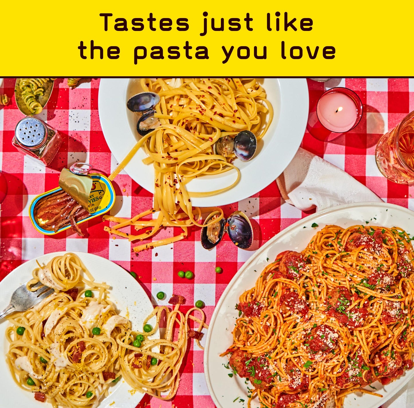 Pete'S Pasta Variety Pack 8Oz - Spaghetti, Linguine, Fettuccine - 7G Low Carb Pasta, 17G High Protein Pasta - Authentic Italian