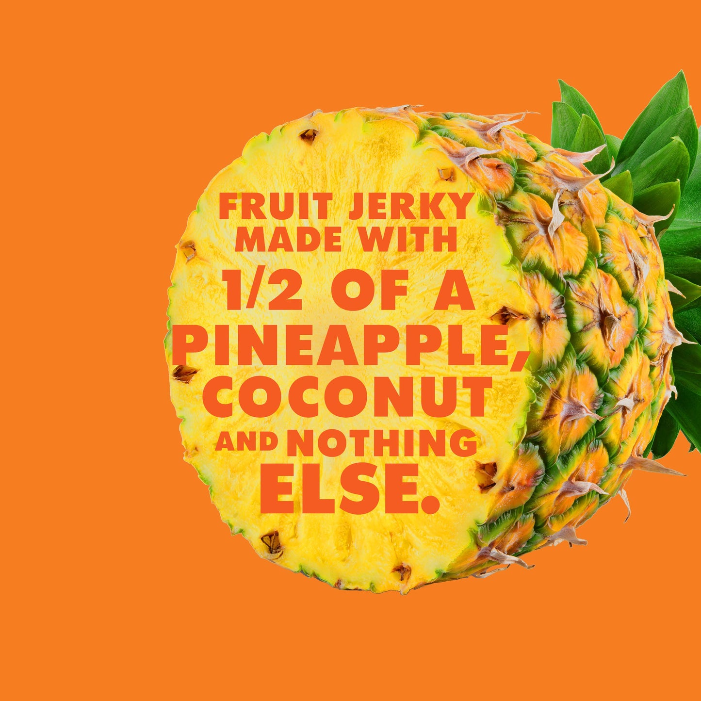 Solely Organic Pineapple With Coconut Fruit Jerky, 08 Ounce Two Ingredients Vegan Non-Gmo Gluten-Free No Sugar Addeda