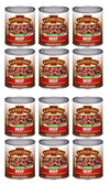 Keystone Meats All Natural Heat and Serve Canned Beef 28 Oz Fully Cooked Canned Meat Long Shelf Life Emergency Survival Canned F