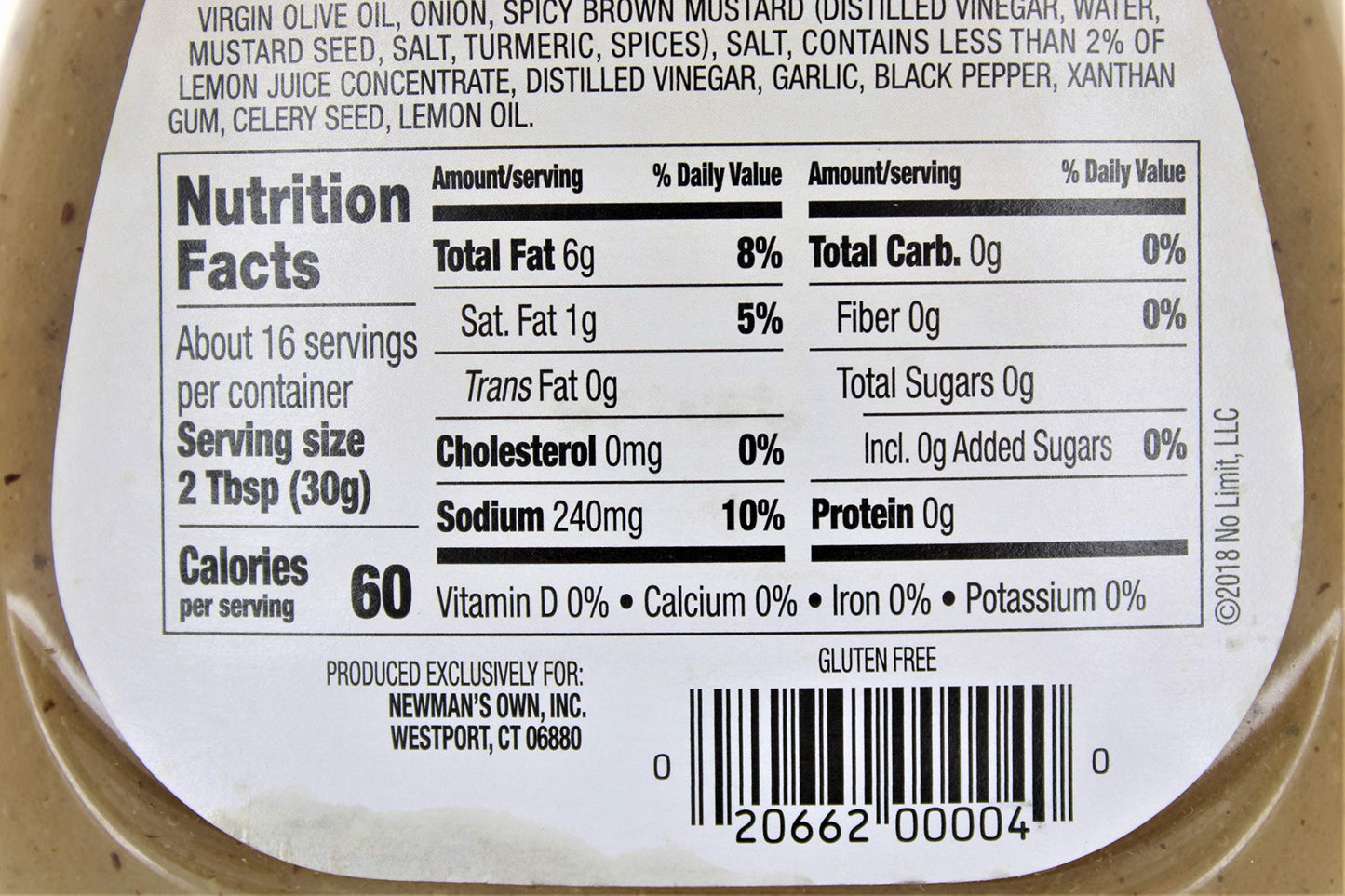 Newman's Own Salad Dressing Light Italy, 16-Ounce (Pack of 3)