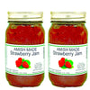 Amish Strawberry Jam - Two 16 Oz Jars