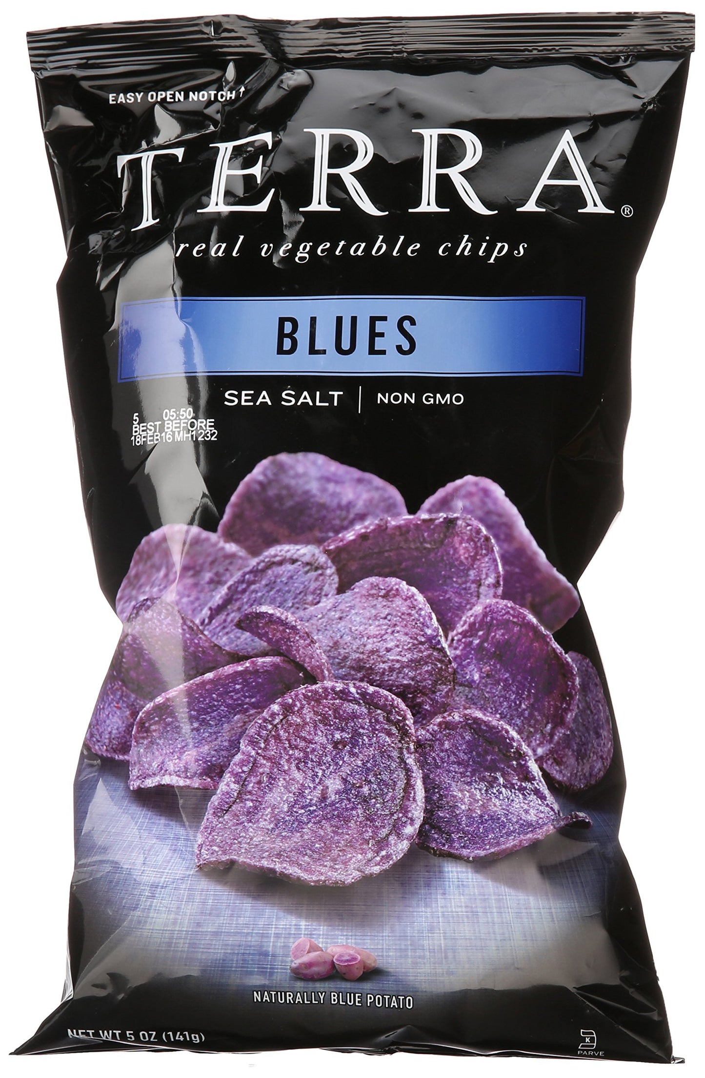 Terra Vegetable Chips, Blues With Sea Salt, 5 Oz