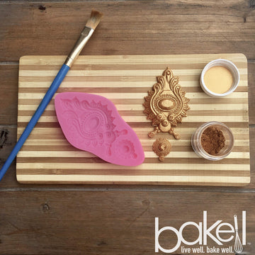 Luster Dust - Aztec Gold (4G 1X Jar) | Edible Vegan Dust & Paint For Cake Decorating, Ice Cream, Desserts, Cocktails And Beverag