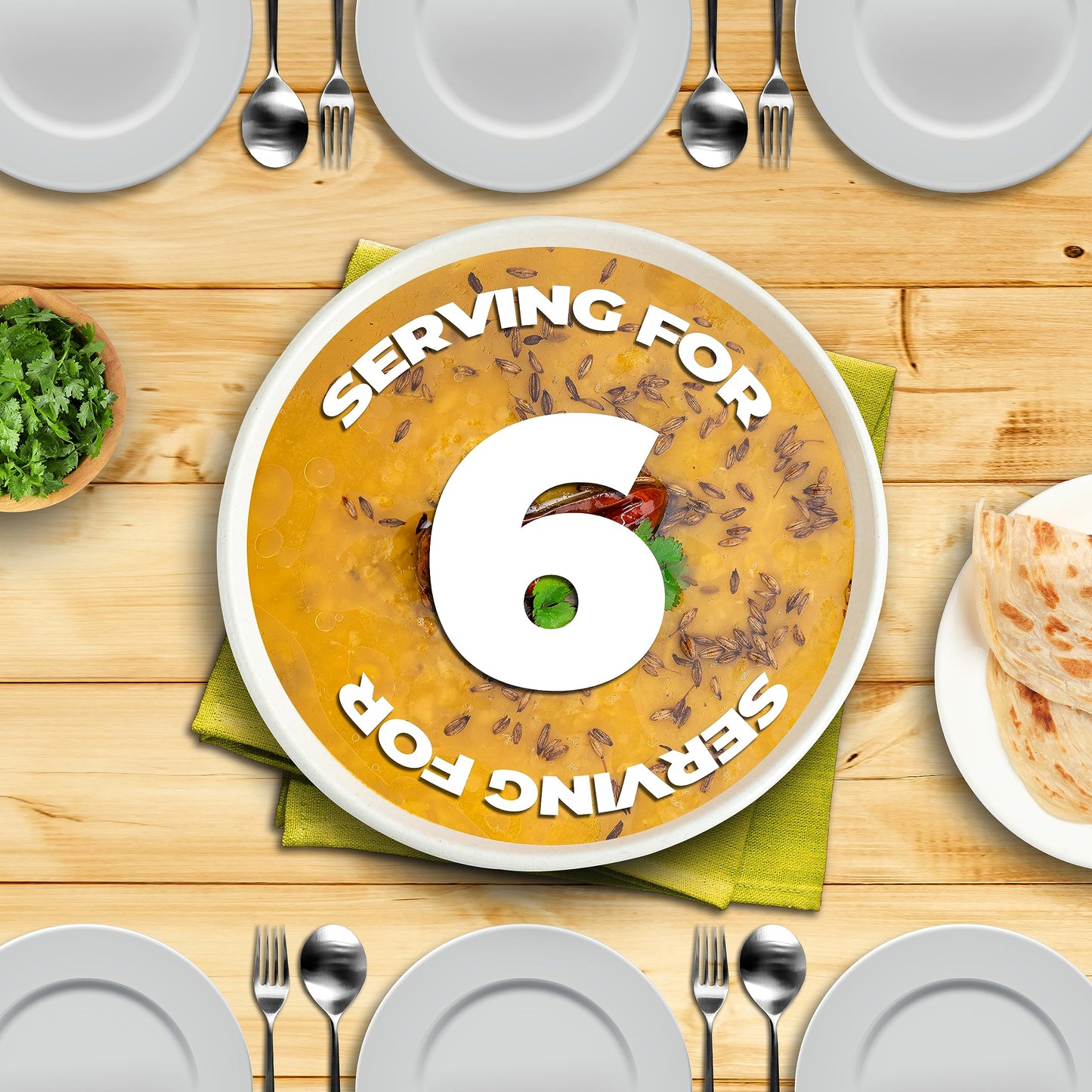 Shan - Daal Masala Mix (100G) - Seasoning Packets For Mild Lentil Curry (Pack Of 6)