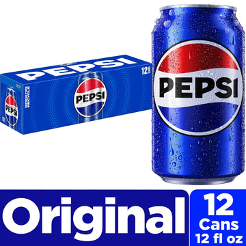 Pepsi Cola Soda, 12oz Cans, 12 pack
