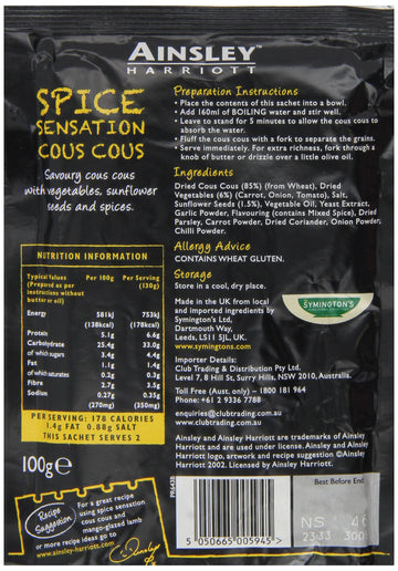 Ainsley Harriott Spice Sensation Cous Cous 100g