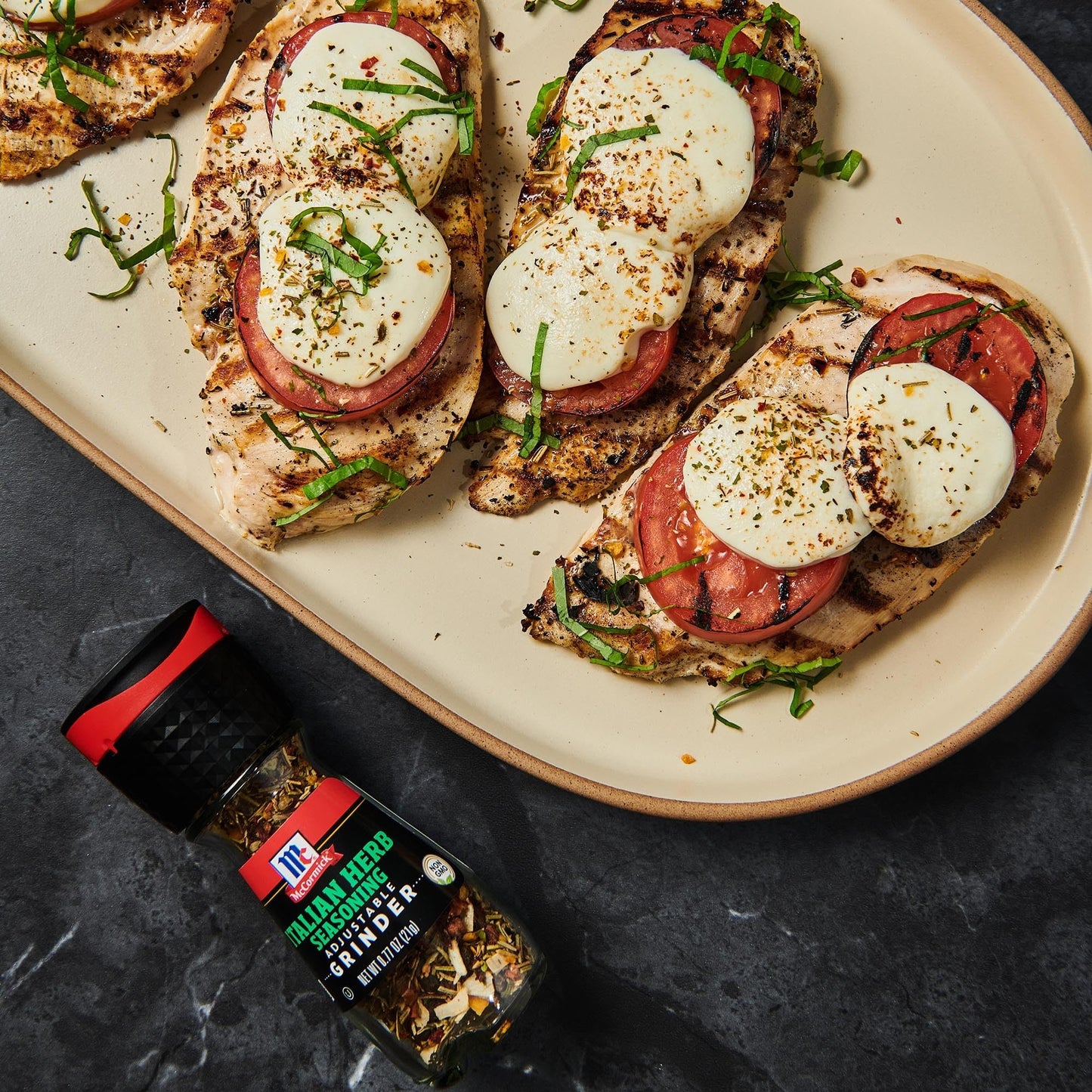 McCormick Italian Herb Seasoning Grinder, 0.77 oz - Flavorful Blend for Cooking, Perfect for Pasta and Pizza, Easy to Use