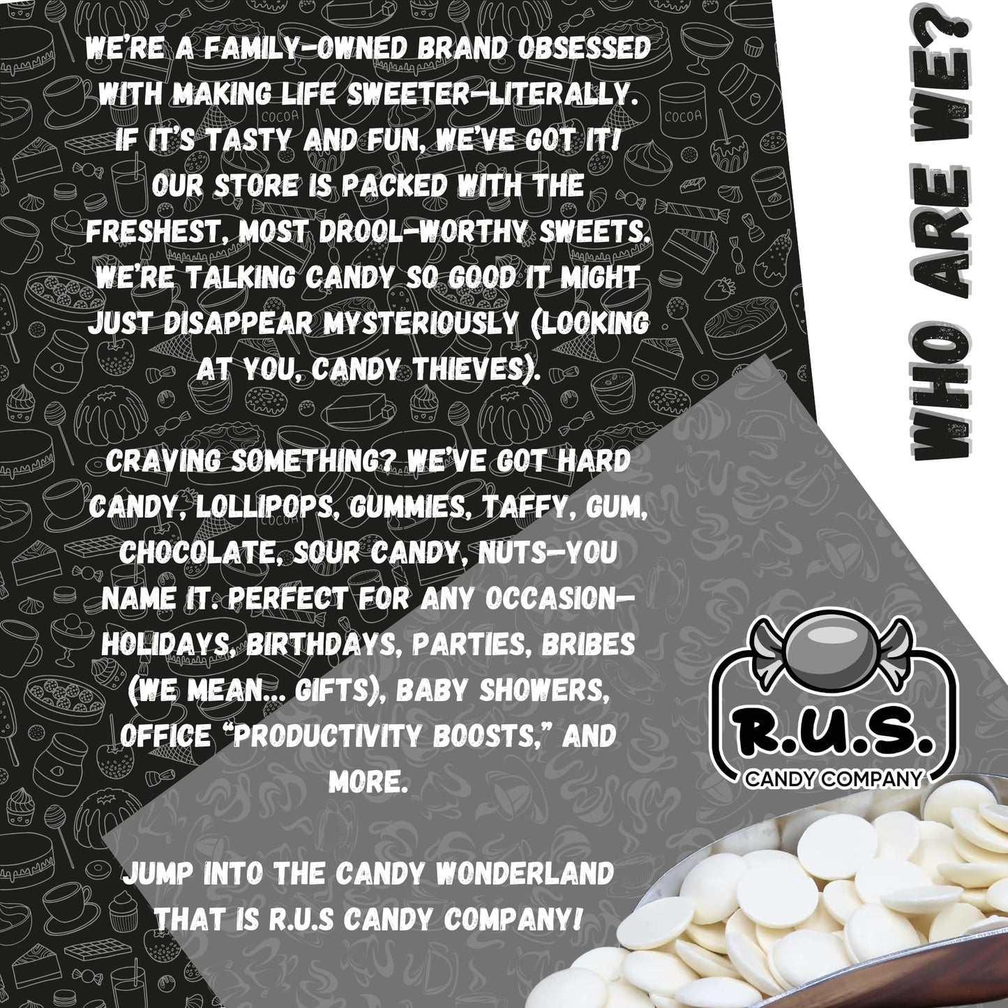 Super White Chocolate Melting Wafers 16oz (1 lb) by RUS Candy Company Perfect for Dipping Coating Baking Molding & More