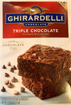 Ghirardelli Triple Chocolate Brownie Mix, Semi-Sweet, Milk, Bittersweet, 120 Ounce