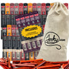 Jerky.Com Jerky Gift Basket For Men | 30 Piece Meat Sticks Sampler With Beef Sticks, Pork, Ham, Sriracha, Turkey | High Protein, Low Carb, Keto Friendly Beef Jerky Snack Pack | Christmas Gifts For Men