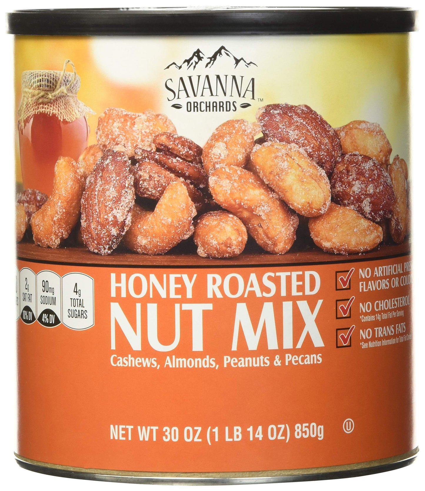 Savanna Orchards Gourmet Honey Roasted Nut Mix, 30 Oz (na)