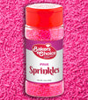 Bakers Choice Pink Sprinkles For Baking - Jimmies Sprinkles For Ice Cream Toppings - Dairy Free, Kosher 2.8 Oz