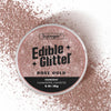 (10g) Rose Gold Edible Glitter for Cocktails, Drinks, Cakes - Girls Pink Luster Dust Edible Bulk - 100% Food Safe Cake Glitter D