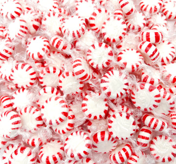 Starlight Peppermints | 1 Pound Bag | Hard Candy Red White Stripped, Individually Wrapped