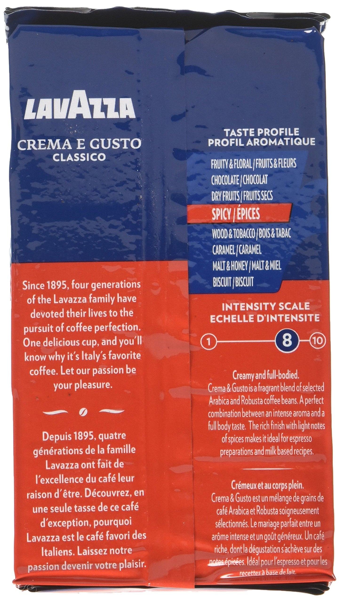 Lavazza Italian "Crema E Gusto" Ground Espresso (1 Case = 20 X 8.8 Oz Bricks)