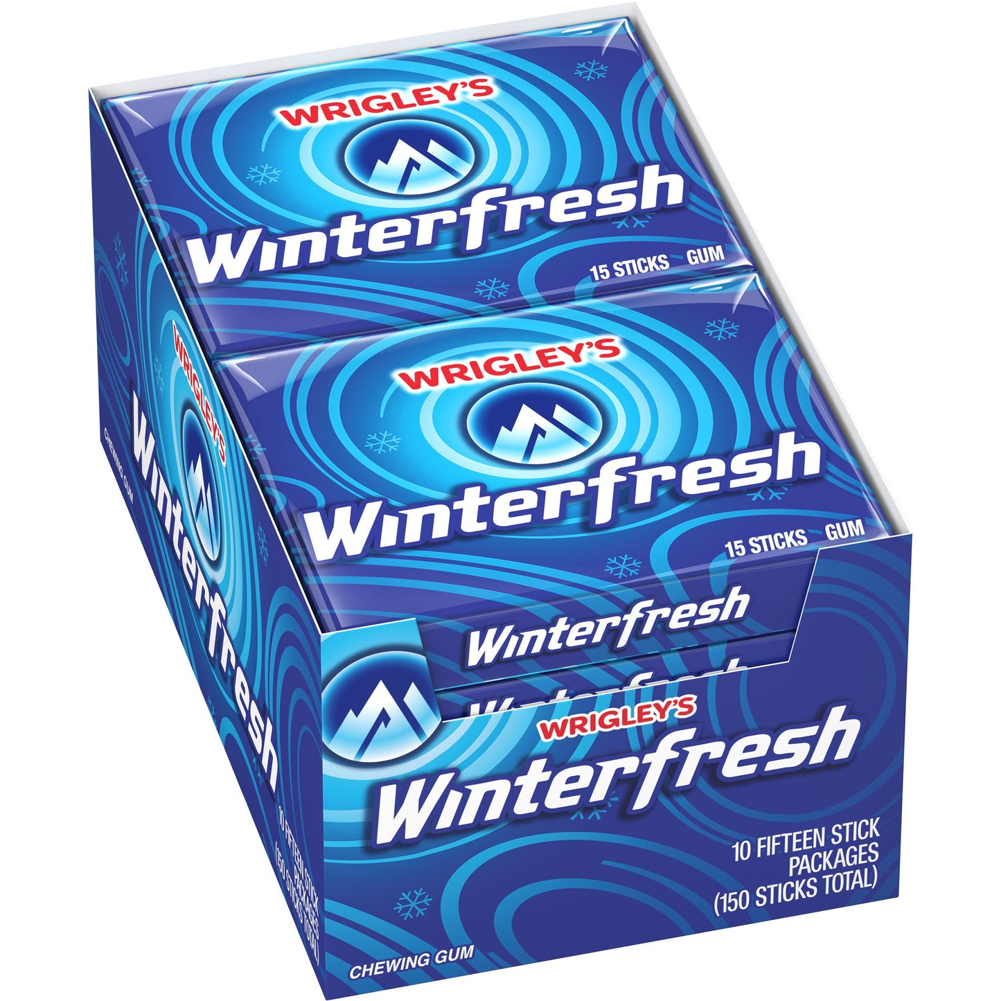 WRIGLEYS Winterfresh Chewing Gum Bulk Pack, 15 Stick (Pack of 10)