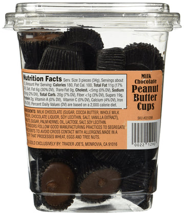 Trader Joe'S Milk Chocolate Peanut Butter Cups 16 Oz(1 Lb)