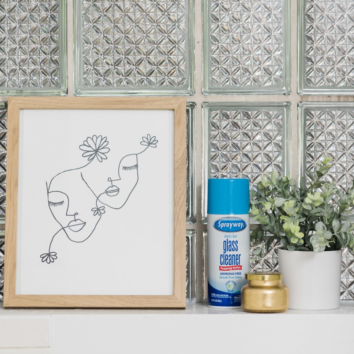 Sprayway Ammonia-Free Glass Cleaner, Foaming Action - Streakless Shine, 15 Ounce (Pack Of 1)