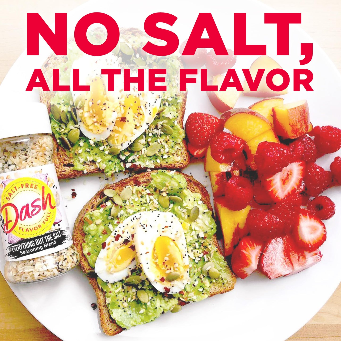 Dash Salt-Free Seasoning Blend, Everything But The Salt Seasoning Blend, 2.6 Ounce (Pack of 8)
