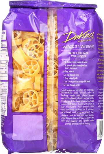 DaVinci Pasta Short Cuts, Wagon Wheels, 1 Pound (Pack of 12)