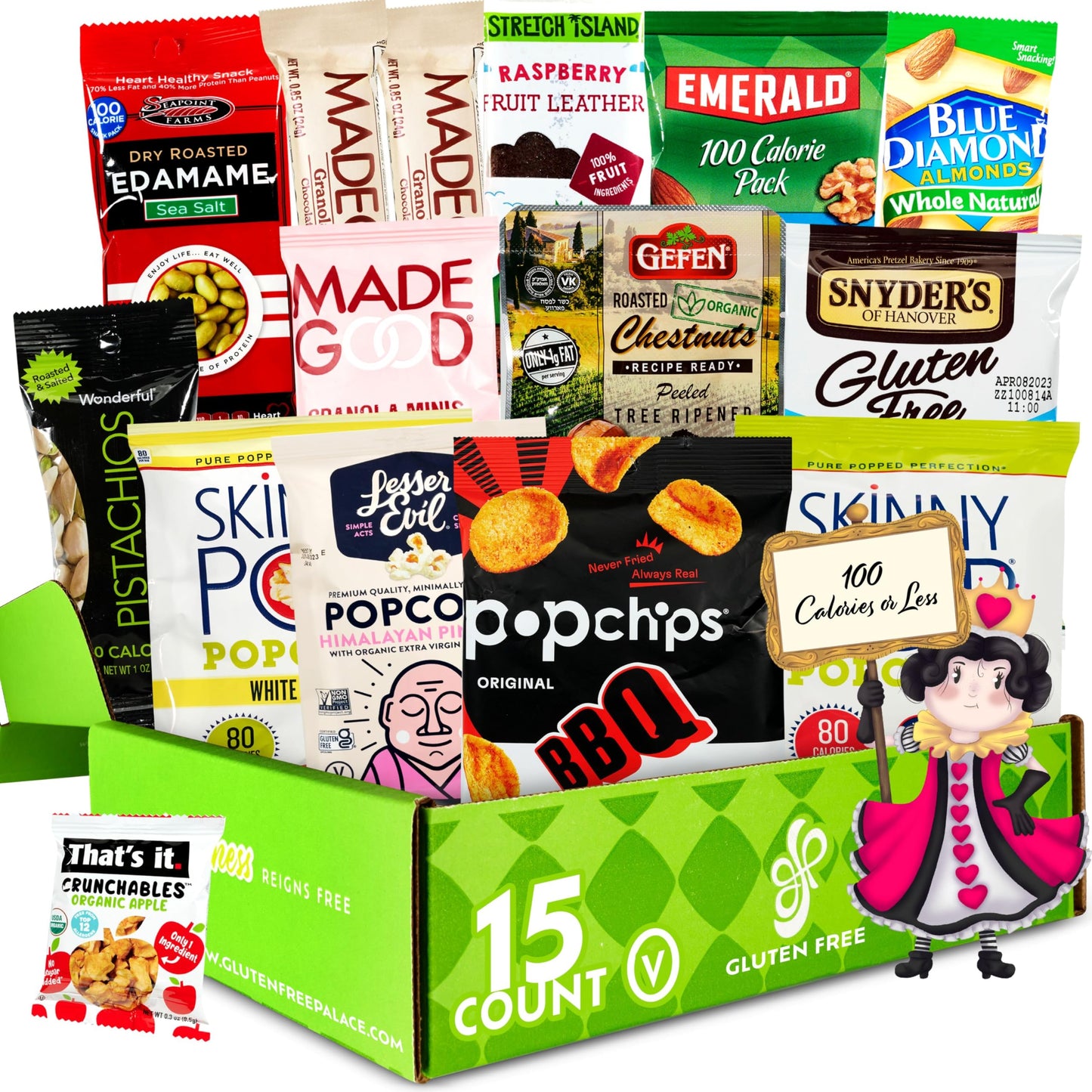 100 Calorie Snacks Variety Pack | Healthy Snacks Care Package | Low Calorie Snacks | Holiday Gift Baskets | Vegan Snacks, Protei