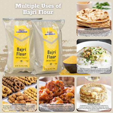 Rani Bajri Flour (Pearl Millet) 32Oz (2Lbs) 908G ~ All Natural | Vegan | Gluten Friendly | Non-Gmo | Kosher | Indian Origin