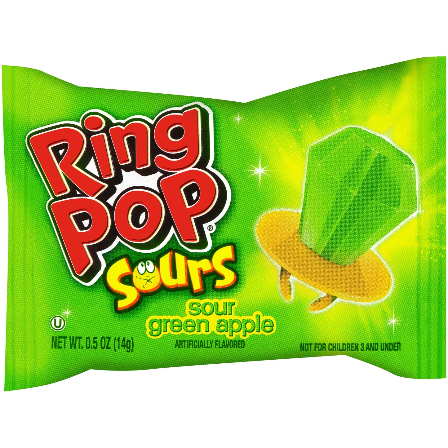 Ring Pop Sours Individually Wrapped Bulk Lollipop Variety Party Pack - 30 Count Lollipop Suckers w/ Assorted Flavors for Kids -