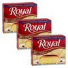 Royal, Family Size, Flan with Caramel Dessert Mix, 5.5oz Box (Pack of 3)