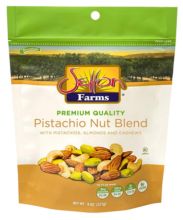 Setton Farms Pistachio Nut Blend Value Bag With Almonds, Pistachios And Cashews, 8 Oz Resealable Pouch