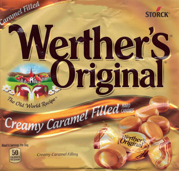 Bulk Werthers Original Hard Candy | Bulk Candy Individually Wrapped | Werthers Caramel Candy | 1 Lb Individual Flavor Bag | Ships In An Aromatik™ Resealable Pouch (Creamy Caramel Filled)