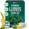 StrongerLungs Tea Bags - Supports Lung Cleanse, Congestion Relief & Mucus Detox