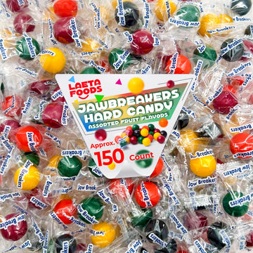LaetaFood St. Patricks Day Jawbreakers Jaw Busters green Hard candy (2 Pound Bag)