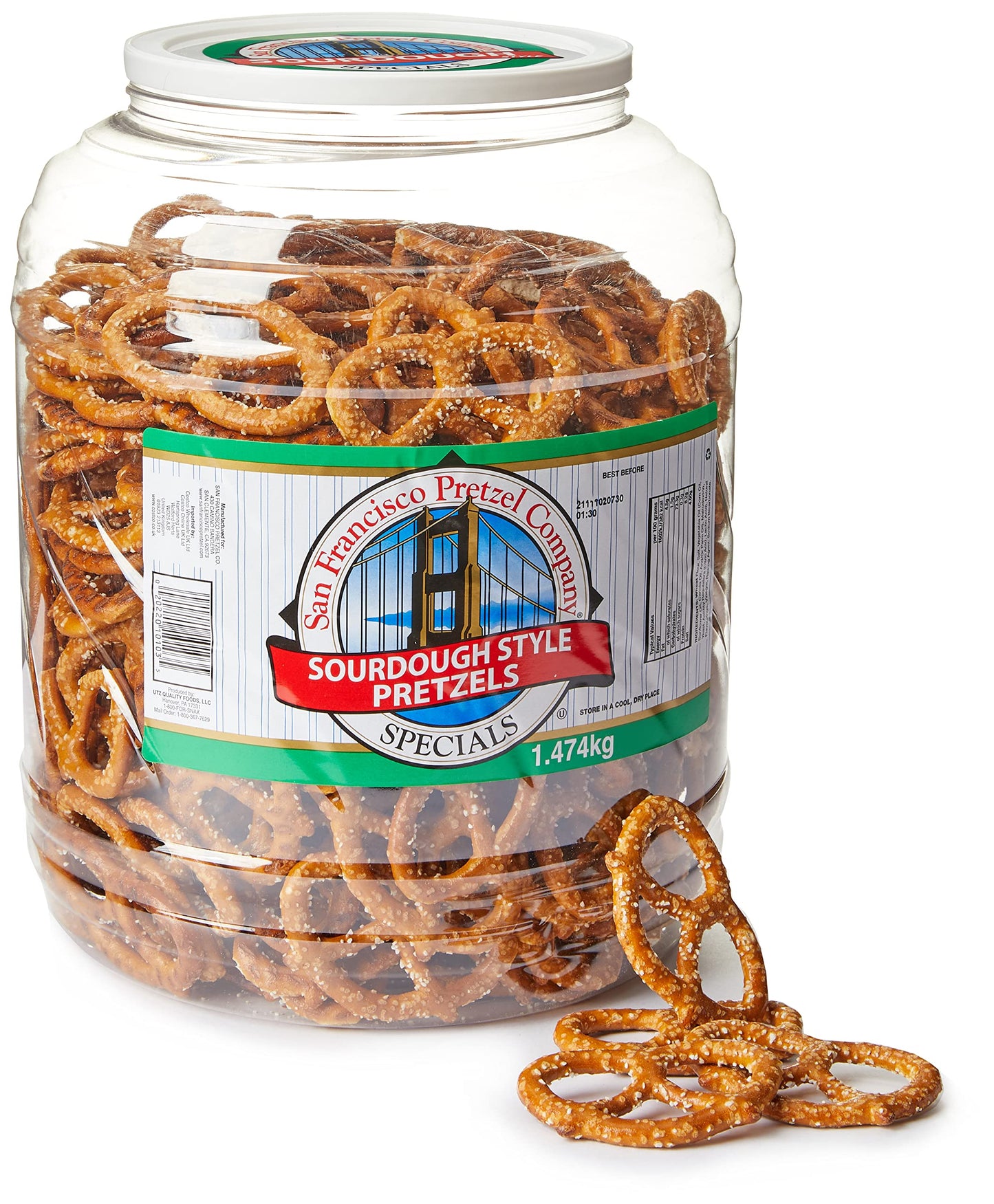 San Francisco Pretzel Co., Sourdough Specials 52 oz. Barrel