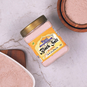 Rani Black Salt Powder (Kala Namak) Mineral 32oz (2lbs) 908g PET Jar, Pack of 6 ~ Unrefined, Pure & Natural | Vegan | Gluten Fri