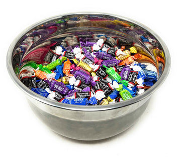 Tootsie Roll Fruit Chews And Original Chocolate Midgees American Chewy Taffies Candy Individually Wrapped In Resealable Bag Bulk 3 Lbs 130+Pcs (48-Oz) - Made In Usa